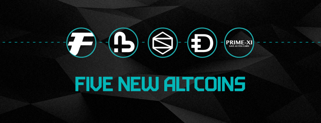 Five New Altcoins