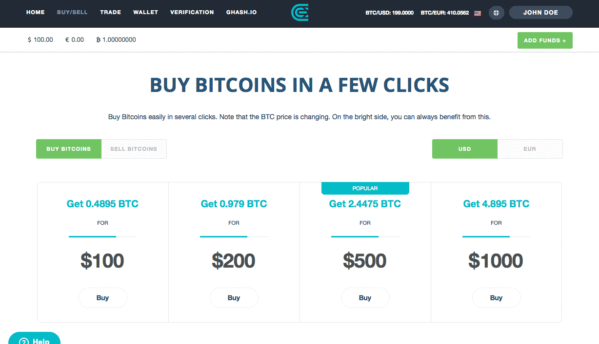 buy bitcoins with credit card no fees